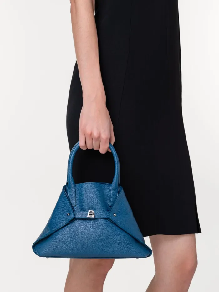 Little Ai Top Handle Bag In Cervocalf Leather Pacific Women Akris Crossbody Bags