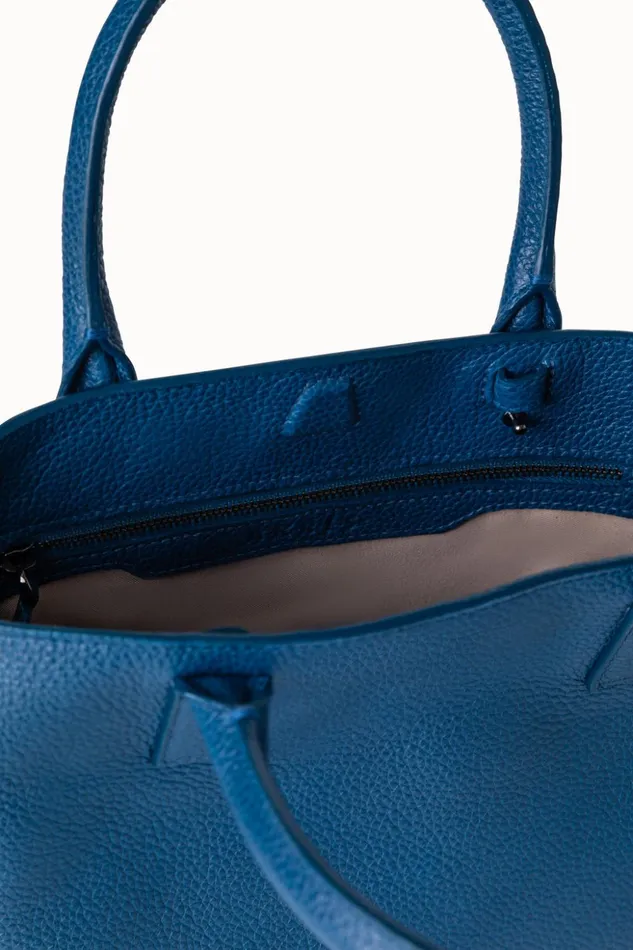 Little Ai Top Handle Bag In Cervocalf Leather Pacific Women Akris Crossbody Bags
