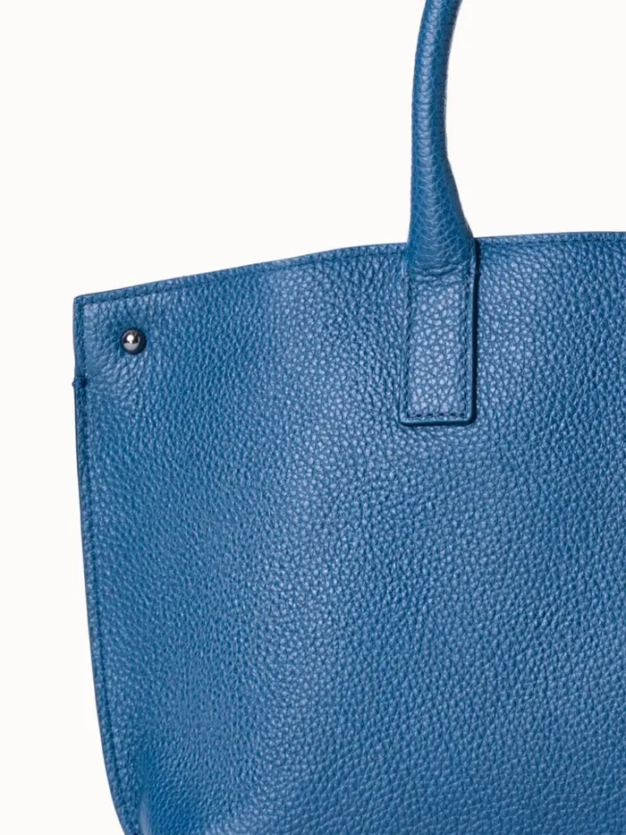 Little Ai Top Handle Bag In Cervocalf Leather Pacific Women Akris Crossbody Bags