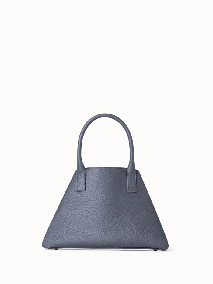 Little Ai Top Handle Bag In Leather Grey Stone Women Akris Crossbody Bags