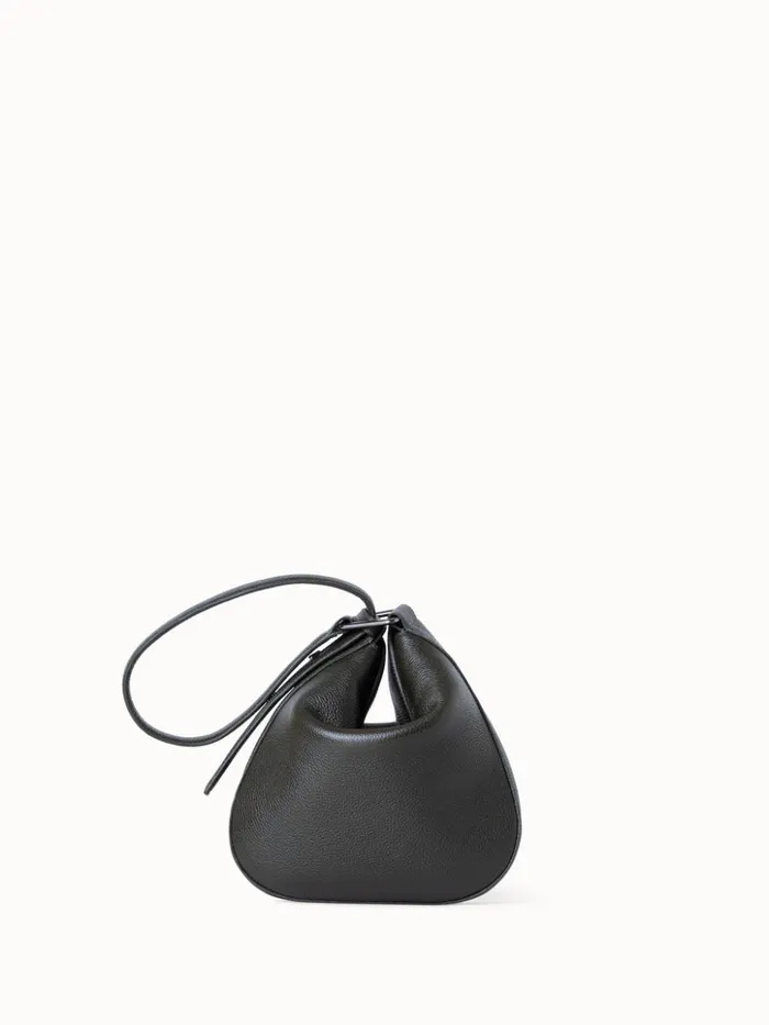 Little Anna Hobo Bag In Leather Olive Women Akris Mini Bags
