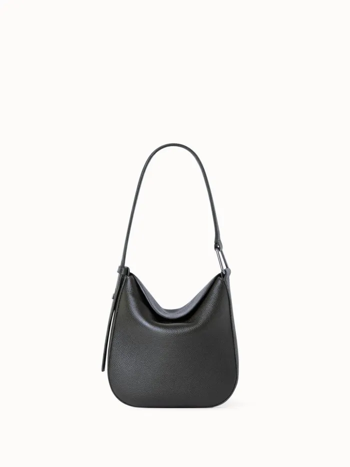 Little Anna Hobo Bag In Leather Olive Women Akris Mini Bags