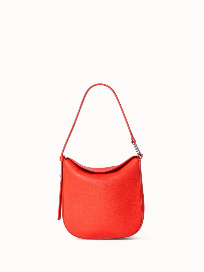 Little Anna Hobo In Alcecalf Leather Tangerine Women Akris Mini Bags
