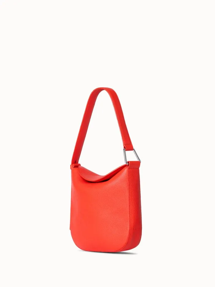 Little Anna Hobo In Alcecalf Leather Tangerine Women Akris Mini Bags