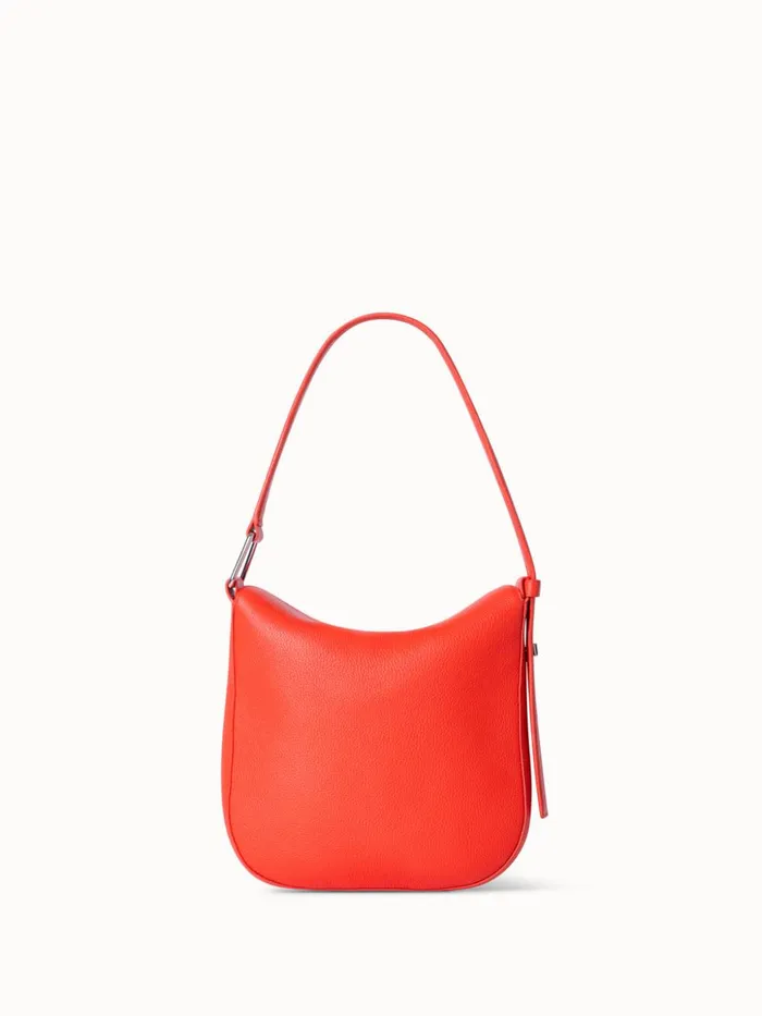 Little Anna Hobo In Alcecalf Leather Tangerine Women Akris Mini Bags