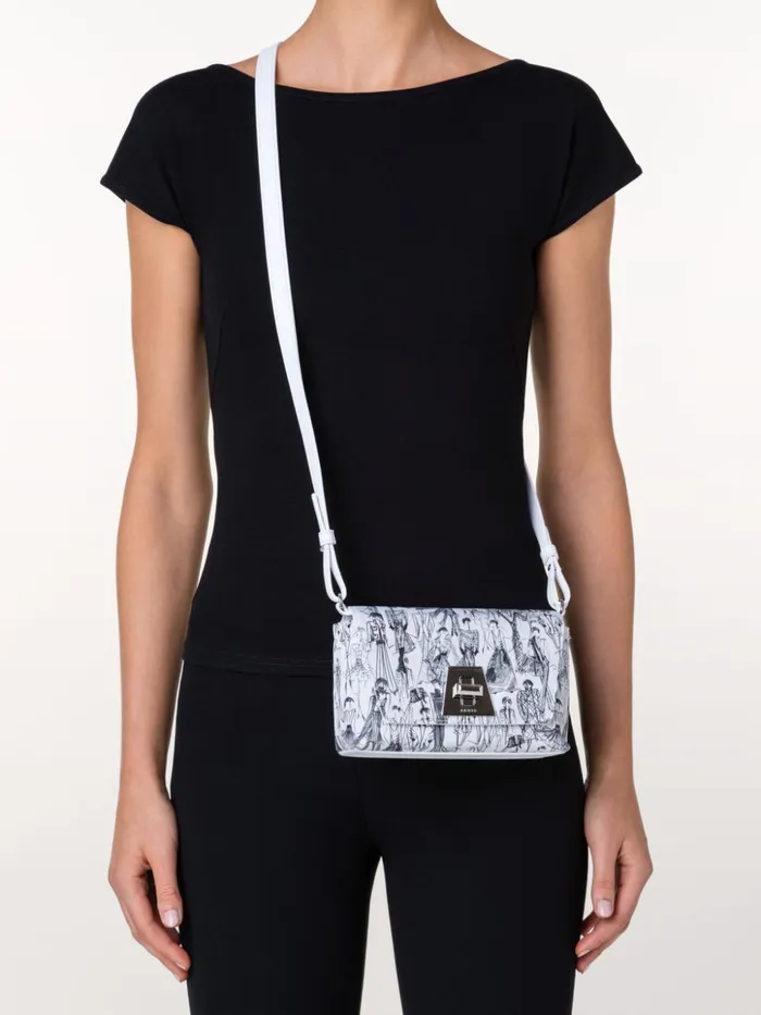 Little Anouk Day Bag With Croquis Print Croquis Print Women Akris Crossbody Bags