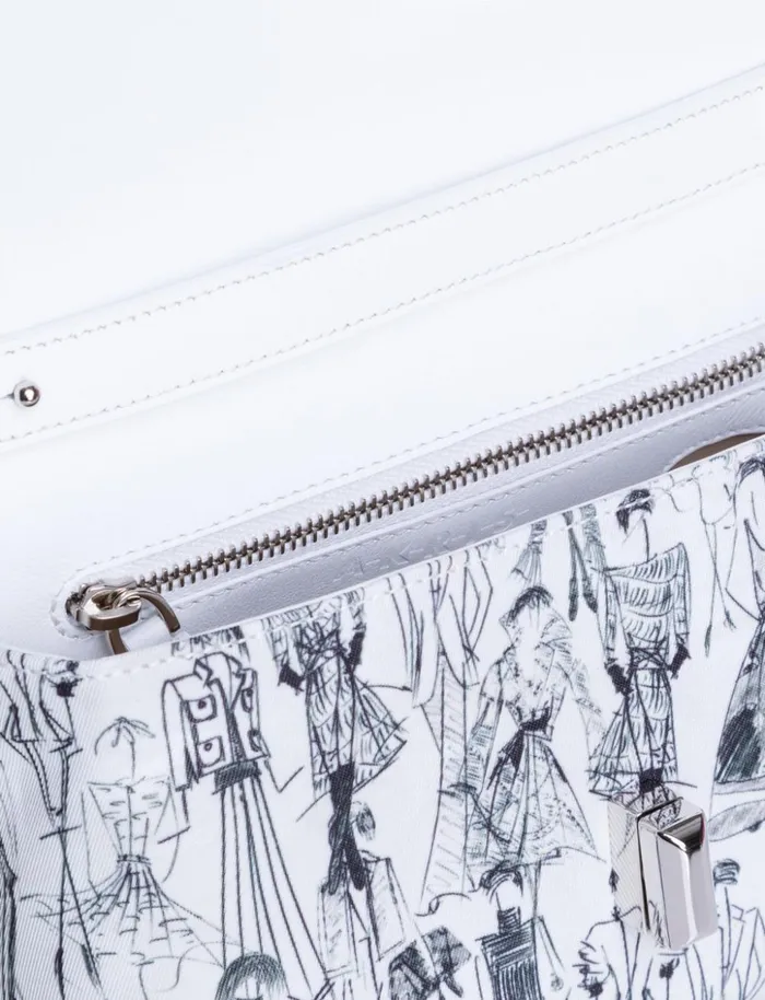 Little Anouk Day Bag With Croquis Print Croquis Print Women Akris Crossbody Bags