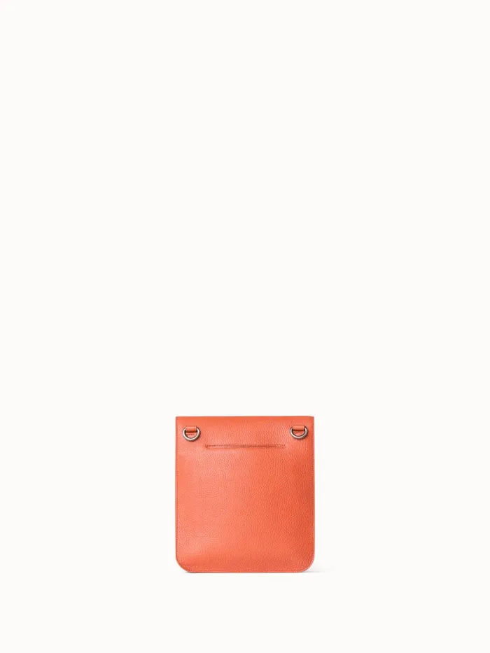 Little Anouk Messenger Bag In Leather Terra Cotta Women Akris Mini Bags