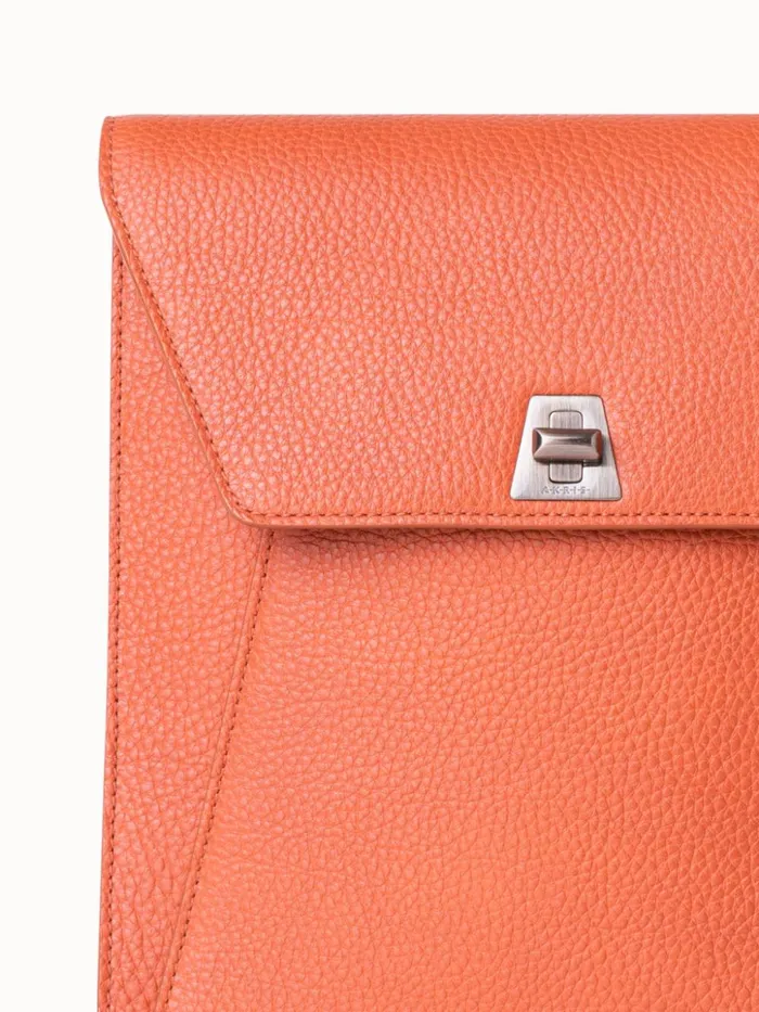 Little Anouk Messenger Bag In Leather Terra Cotta Women Akris Mini Bags