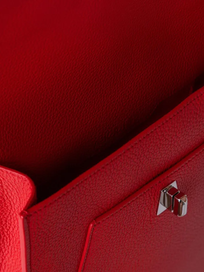Little Anouk Messenger In Calf Leather Scarlet Women Akris Mini Bags