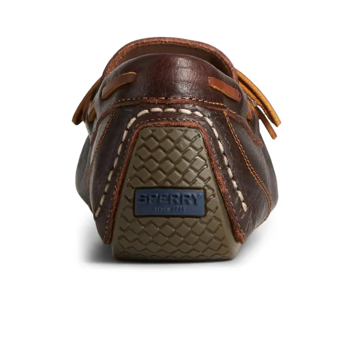 Loafers and Oxfords Men Sperry Davenport Pull Up Leather 1Eye Driver Brown