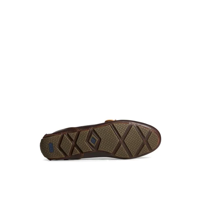 Loafers and Oxfords Men Sperry Davenport Pull Up Leather 1Eye Driver Brown