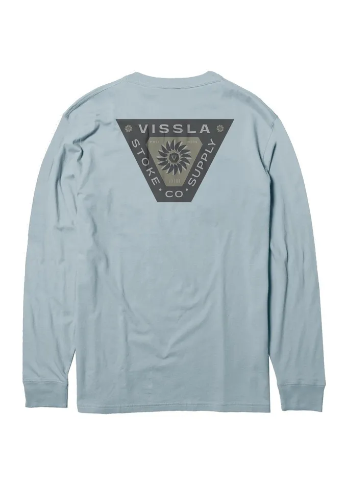 Long Sleeve Tees Insignia Ls Pkt Tee Ice Blue Vissla Men