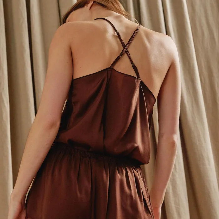 Love Stories Camisole Tops Pandora Top Dark Brown 8211 Women