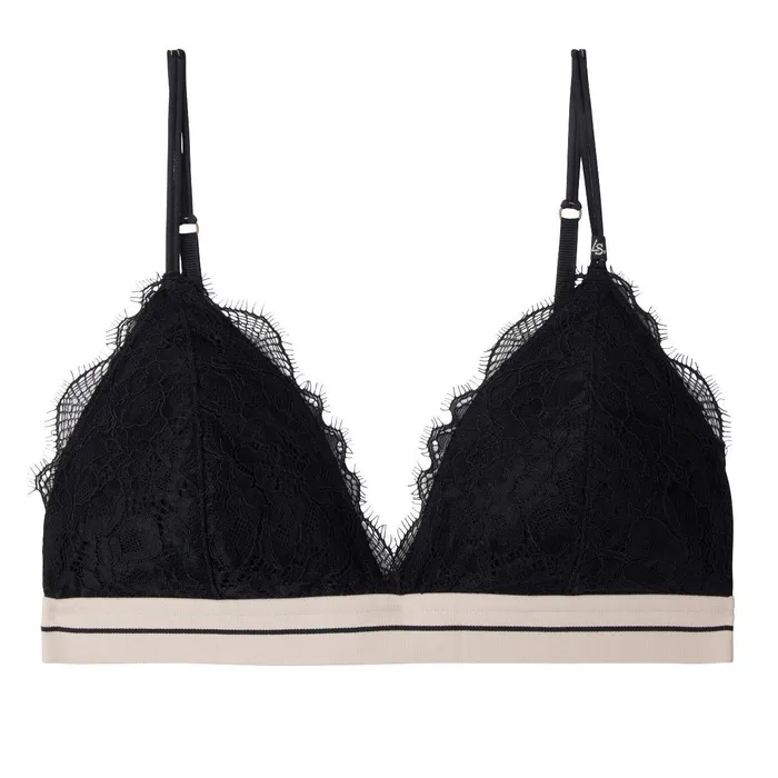 Love Stories Cup A To D Darling Lace Bralette Black 8211 Women