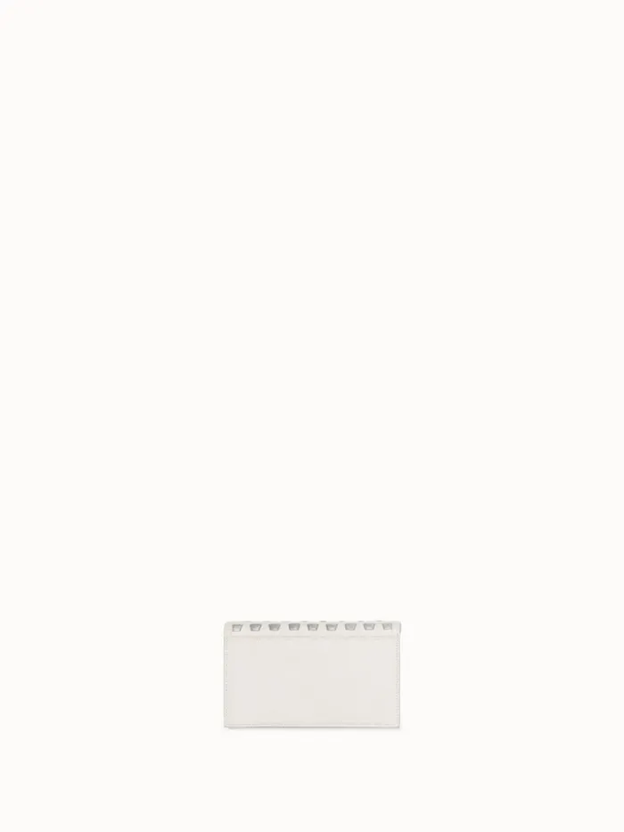Medium Anouk Crossbody Clutch Bag With Handwoven Details Cream Women Akris Clutches