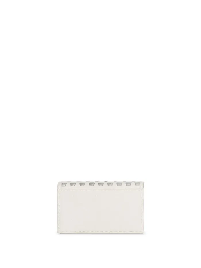 Medium Anouk Crossbody Clutch Bag With Handwoven Details Cream Women Akris Clutches