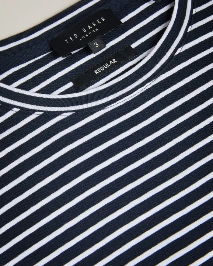 Men ARVAN 8211 Short Sleeve Striped TShirt Navy Ted Baker Tops Men ARVAN 8211 Short Sleeve Striped TShirt Navy Ted Baker Tops