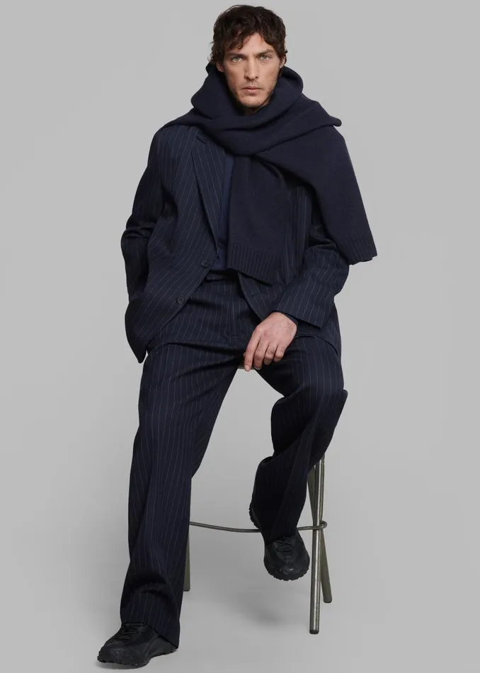 Men Beo Blazer 8211 NavyWhite Pinstripe The Frankie Shop Outerwear