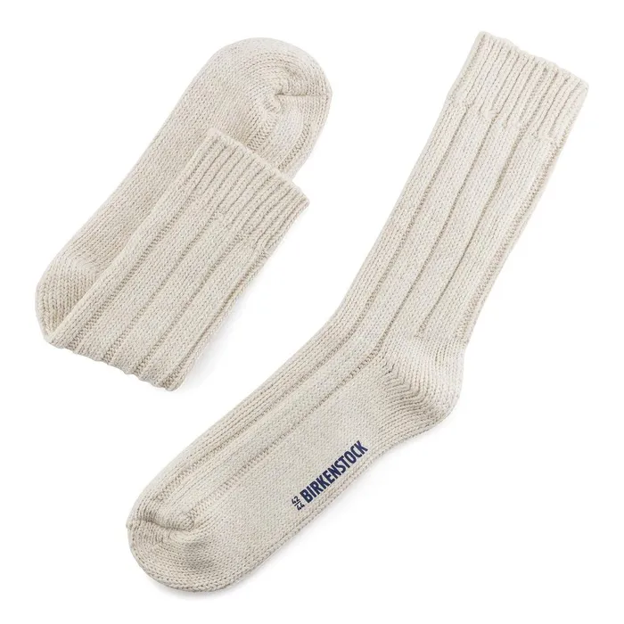 Men Birkenstock Socks Cotton Twist Off White