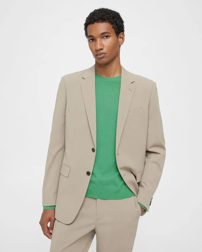 Men Blazers Jackets Theory Chambers Blazer In Neoteric Twill Bark