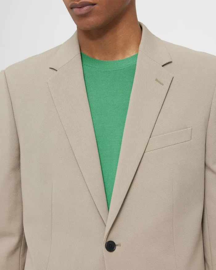 Men Blazers Jackets Theory Chambers Blazer In Neoteric Twill Bark