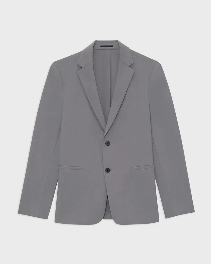 Men Blazers Jackets Theory Clinton Blazer In Precision Ponte Stone