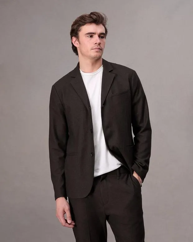 Men Blazers Rag and Bone Achilles Flannel Blazer Brown