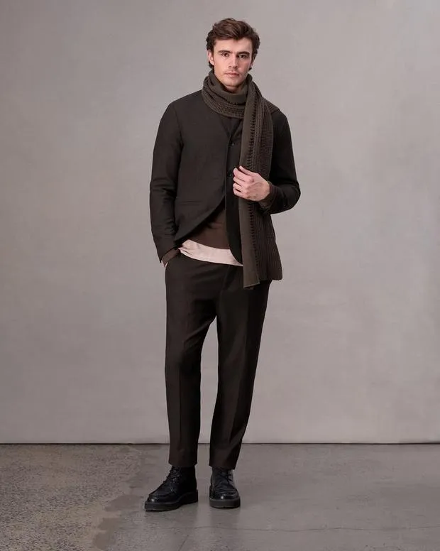 Men Blazers Rag and Bone Achilles Flannel Blazer Brown