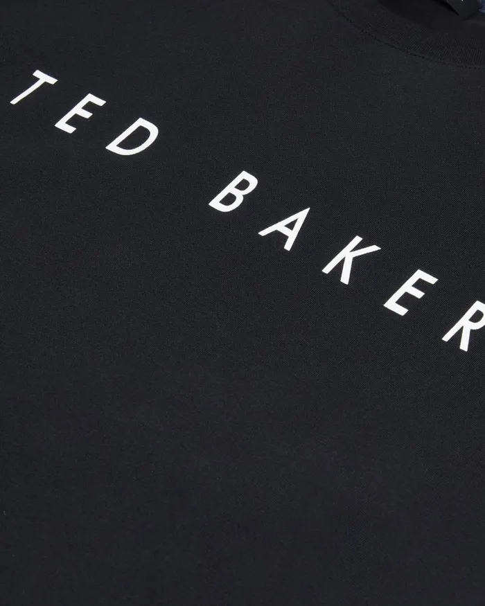 Men BRONI 8211 Short Sleeve Branded TShirt Black Ted Baker Tops Men BRONI 8211 Short Sleeve Branded TShirt Black Ted Baker Tops