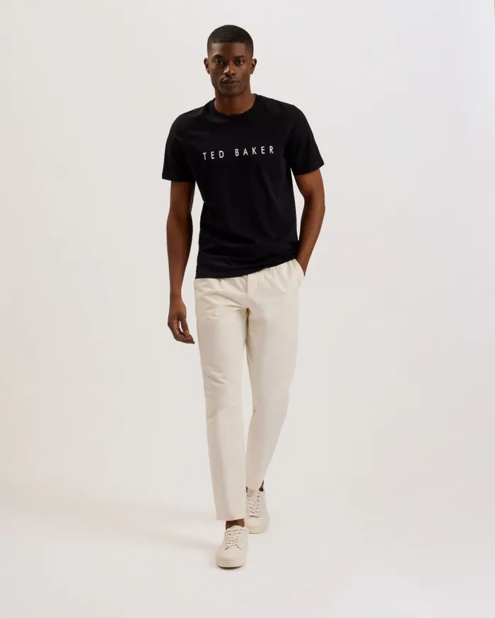 Men BRONI 8211 Short Sleeve Branded TShirt Black Ted Baker Tops Men BRONI 8211 Short Sleeve Branded TShirt Black Ted Baker Tops