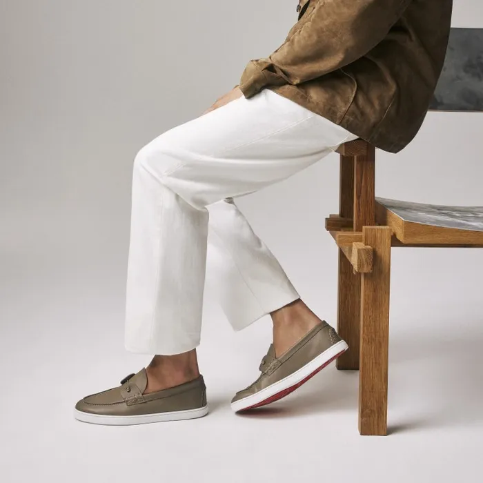 Men Chambeliboat Boat Shoes 8211 Calf Leather 8211 Silex Christian Louboutin Sneakers