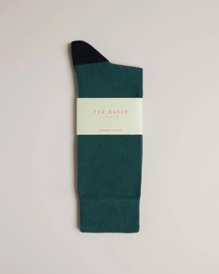 Men CLASIC 8211 Plain Socks Dark Green Ted Baker Socks