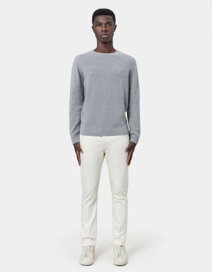 Men Classic Merino Wool Crew Sahara Camel Colorful Standard Knit Sweaters