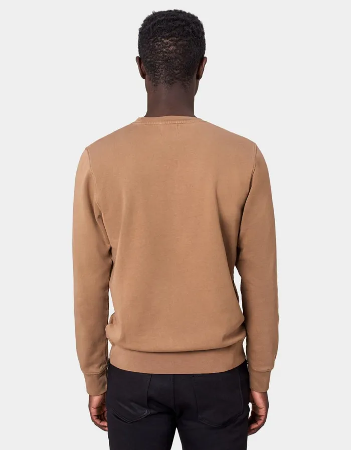 Men Classic Organic Crew Faded Grey Colorful Standard Crewneck Sweatshirts