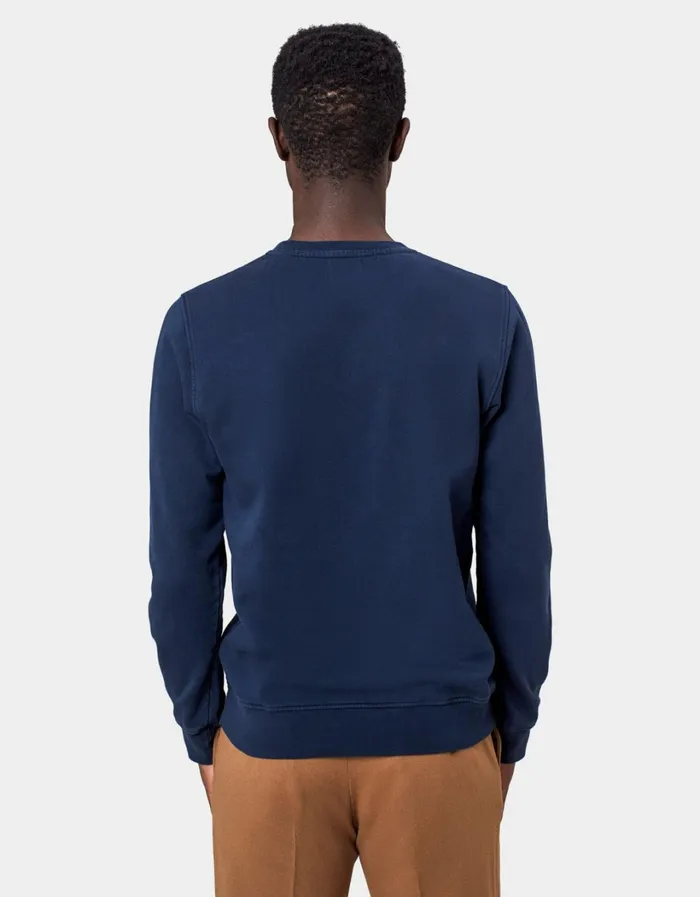 Men Classic Organic Crew Snow Melange Colorful Standard Crewneck Sweatshirts