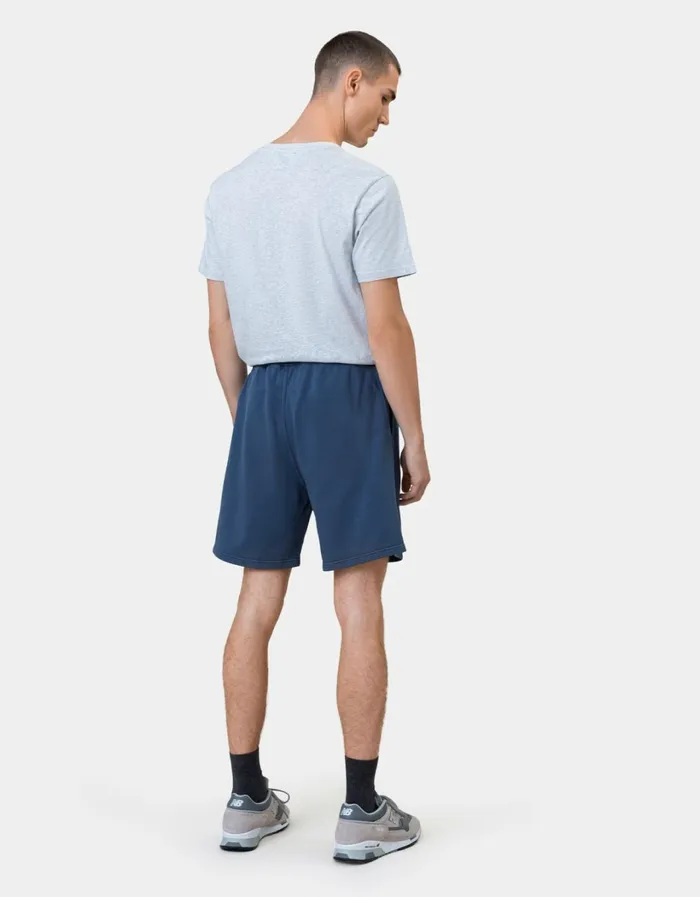 Men Classic Organic Sweatshorts Petrol Blue Colorful Standard Shorts