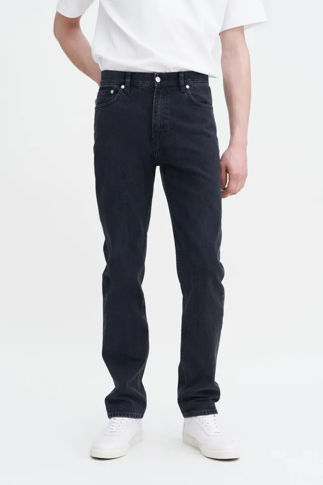 Men Classic Straight Jeans Charcoal Black Filippa K Jeans