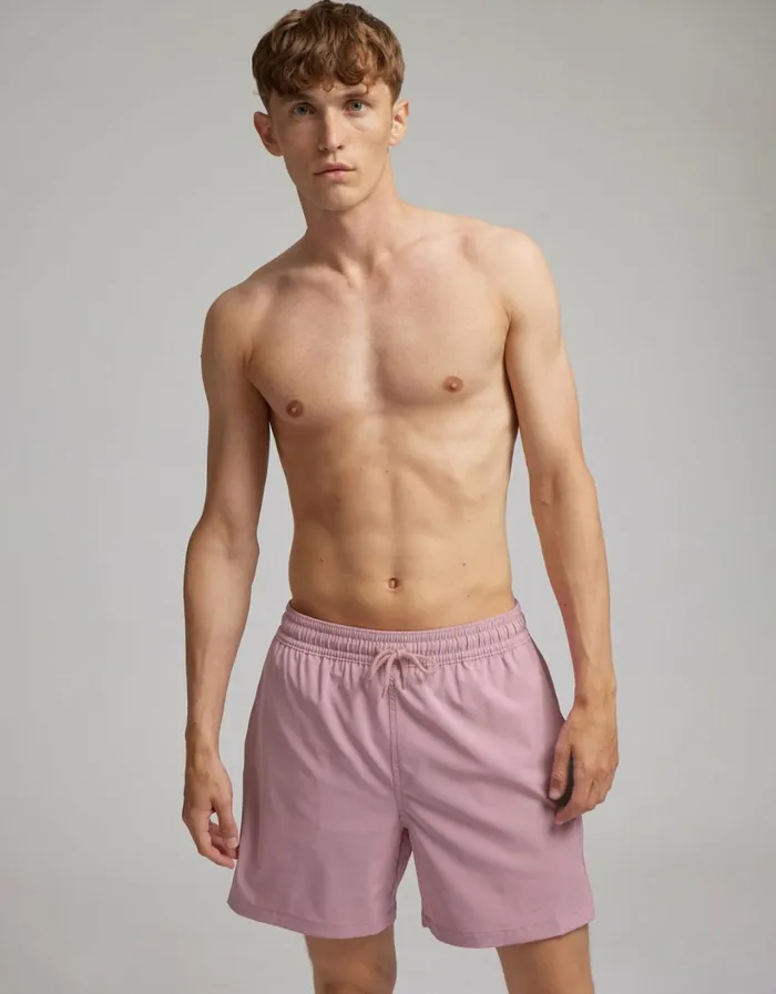Men Classic Swim Shorts Dusty Olive Colorful Standard Shorts