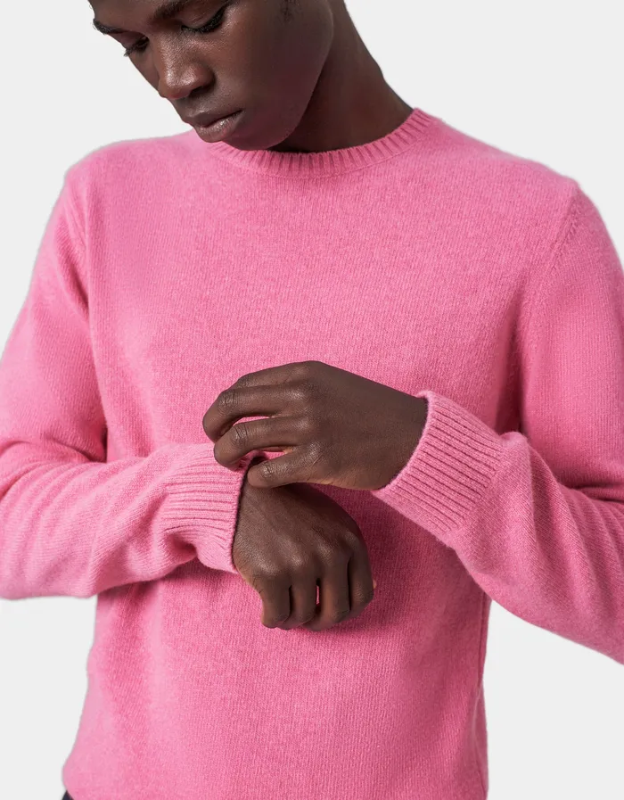 Men Colorfulstandard Classic Merino Wool Crew 8211 Dusty Olive Knit Sweaters