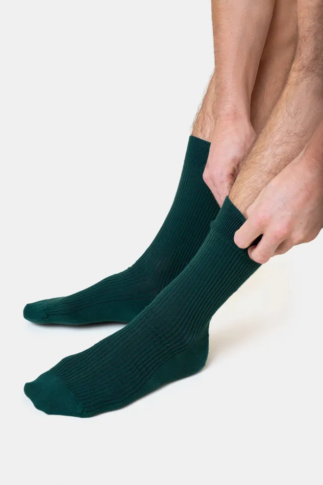 Men Colorfulstandard Merino Wool Blend Sock 8211 Scarlet Red Socks