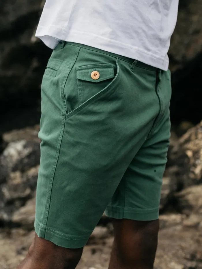 Men Coverack Shorts Pine Shadow Finisterre Shorts