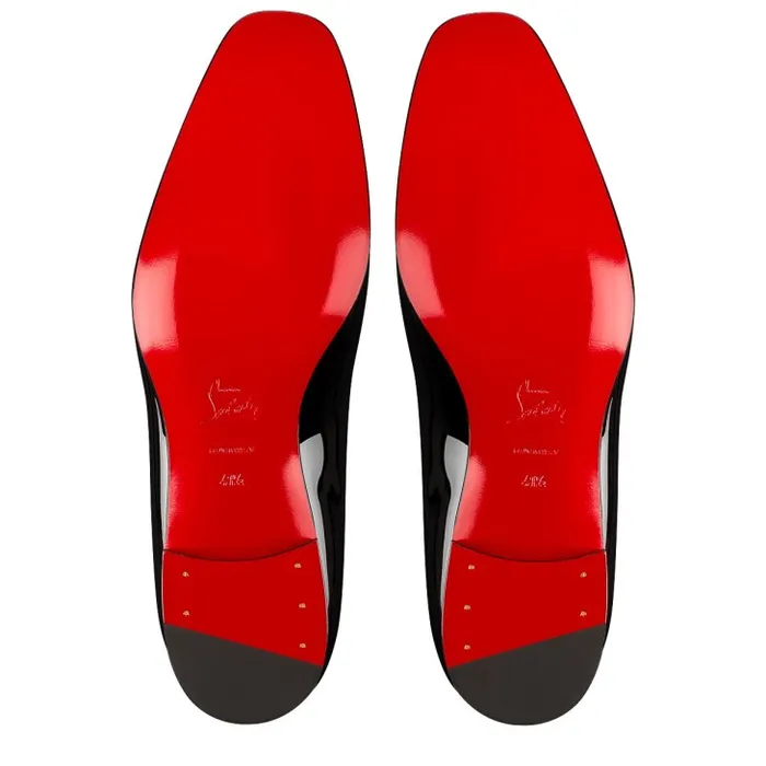 Men Dandelion Loafers 8211 Patent Calf Leather 8211 Black Christian Louboutin Loafers and Moccasins