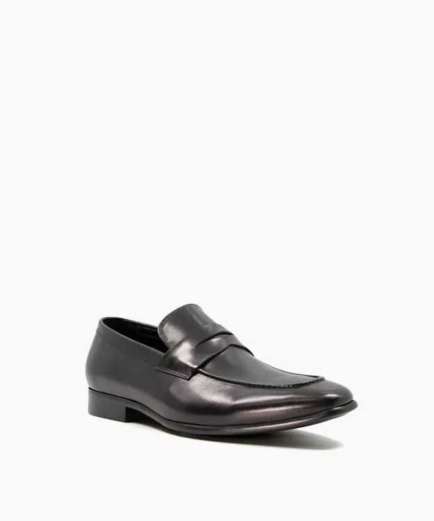 Men Dune London Smart Shoes Saddle Loafers Black