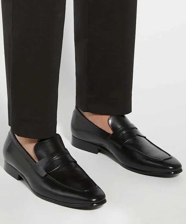 Men Dune London Smart Shoes Saddle Loafers Black