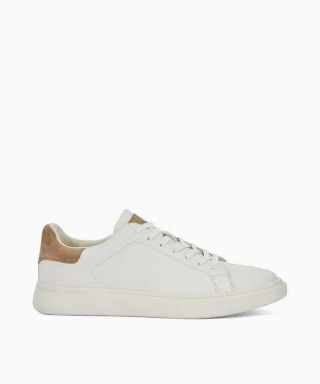 Men Dune London Trainers Lace Up Trainers White