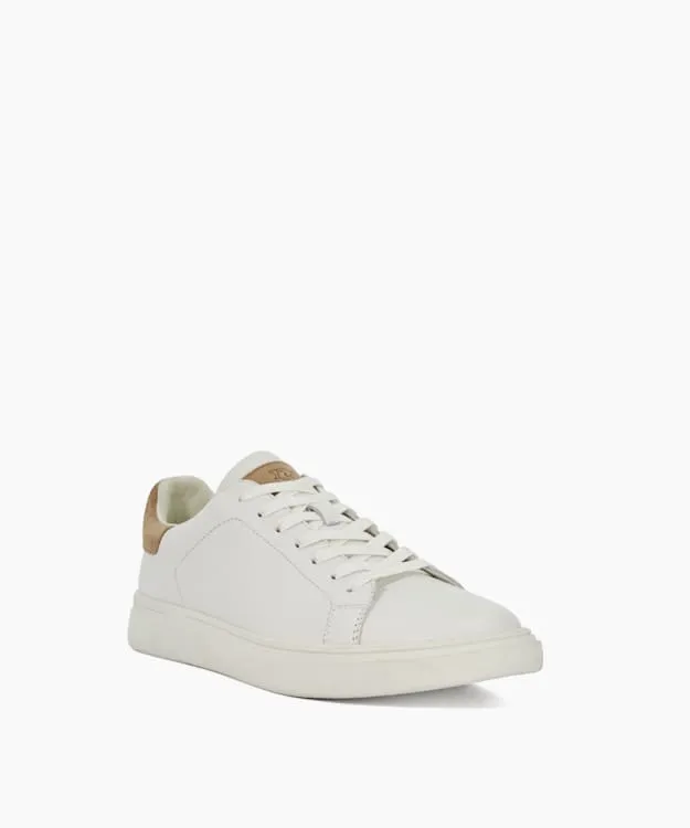 Men Dune London Trainers Lace Up Trainers White