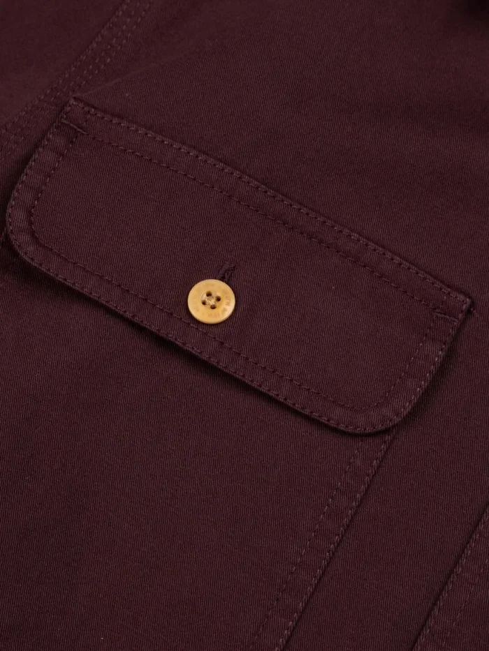 Men Eddystone Shirt Black Cherry Finisterre Shirts