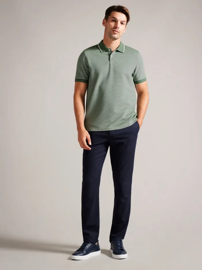 Men ELLERBY 8211 Short Sleeve Striped Polo Shirt Medium Green Ted Baker Polo Shirts Men ELLERBY 8211 Short Sleeve Striped Polo Shirt Medium Green Ted Baker Polo Shirts