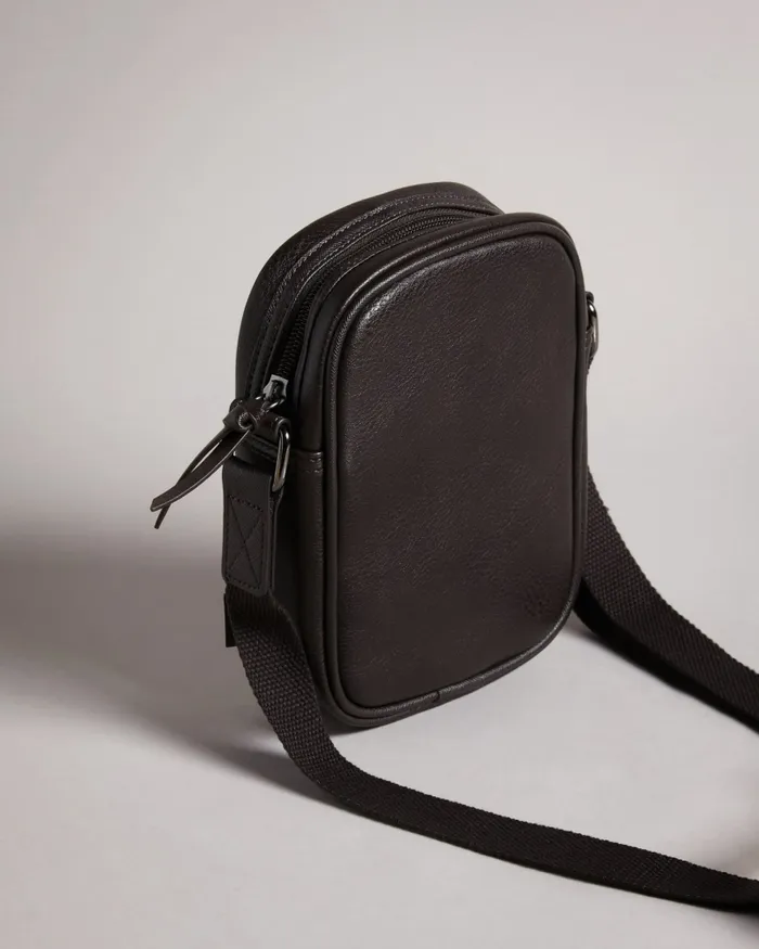 Men EVVER 8211 Striped PU Flight Bag Brownchocolate Ted Baker Cross Body Bags Men EVVER 8211 Striped PU Flight Bag Brownchocolate Ted Baker Cross Body Bags